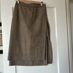 Veronique Branquino Brown Tweed Skirt - Sz 38